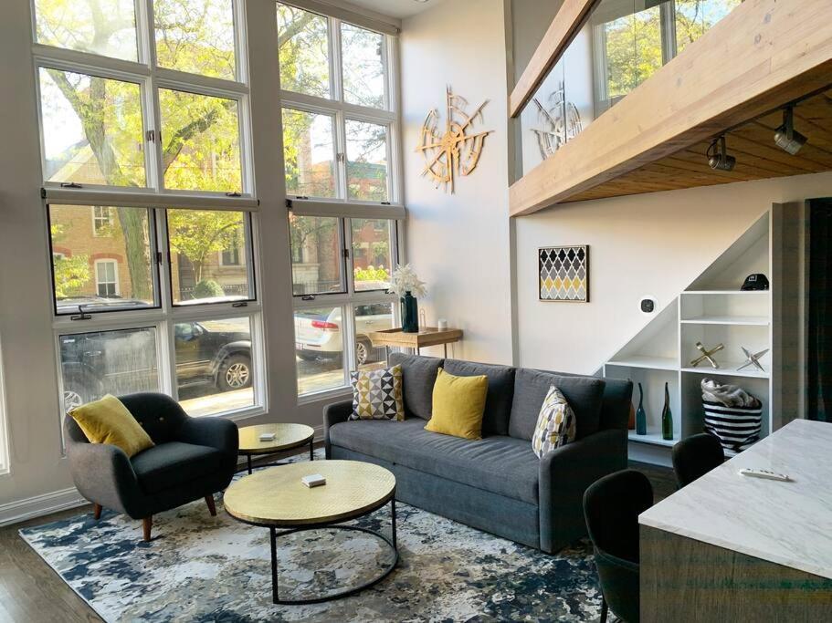 Ferienwohnung Lincoln Park Light-Filled Loft Chicago Exterior foto